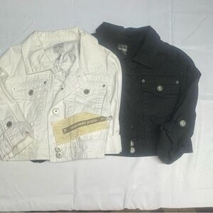 Highway Jeans Kids' Black and White Jean Jackets